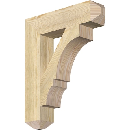 Balboa Craftsman Rough Sawn Bracket, Douglas Fir, 4"W x 18"D x 22"H